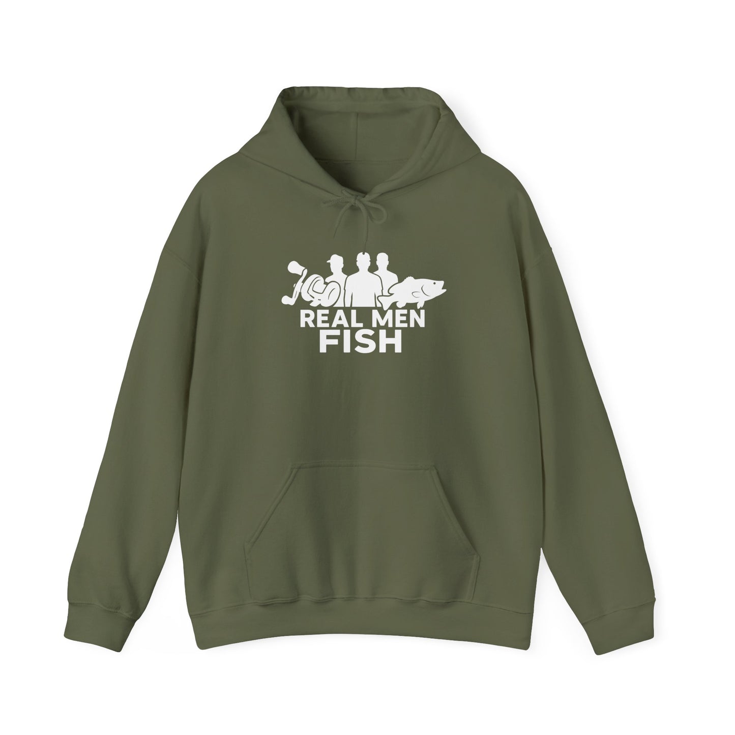 Real Men Fish Hoodie